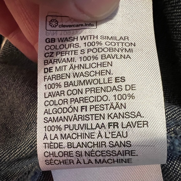 Paris Atelier & Other Stories Blue & Denim Mini Shirt Dress Size 10. NWT - Picture 8 of 10